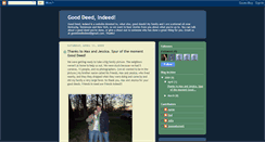 Desktop Screenshot of gooddeedindeed.blogspot.com