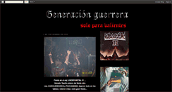 Desktop Screenshot of generacionguerrera.blogspot.com