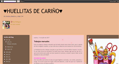 Desktop Screenshot of huellitasdecarino.blogspot.com
