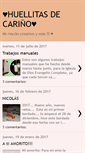 Mobile Screenshot of huellitasdecarino.blogspot.com