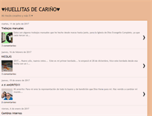 Tablet Screenshot of huellitasdecarino.blogspot.com