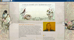 Desktop Screenshot of lenaskortoghobby.blogspot.com