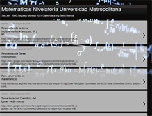 Tablet Screenshot of matematicasnivelatoriaumh.blogspot.com