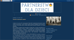 Desktop Screenshot of partnerstwodladzieci.blogspot.com