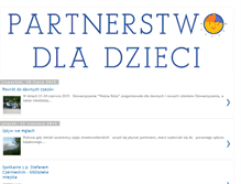 Tablet Screenshot of partnerstwodladzieci.blogspot.com