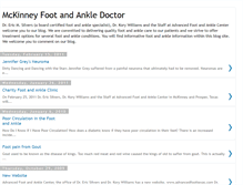 Tablet Screenshot of mckinneyfootpain.blogspot.com