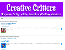 Tablet Screenshot of creativecrittersblog.blogspot.com