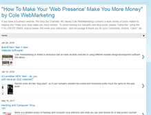 Tablet Screenshot of colewebmarketing.blogspot.com