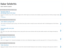 Tablet Screenshot of kabar-selebritis.blogspot.com