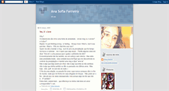 Desktop Screenshot of anasofiaaferreira.blogspot.com