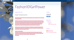 Desktop Screenshot of fashion101girlpower.blogspot.com
