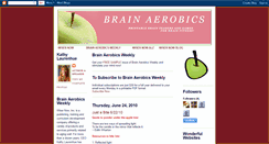 Desktop Screenshot of brainaerobicsweekly.blogspot.com