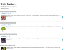 Tablet Screenshot of brainaerobicsweekly.blogspot.com
