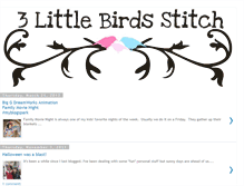 Tablet Screenshot of 3littlebirdsstitchco.blogspot.com