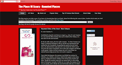 Desktop Screenshot of hauntedplacesofusa.blogspot.com