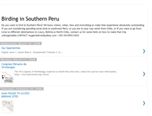 Tablet Screenshot of birding-south-peru.blogspot.com