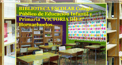 Desktop Screenshot of bibliotecaescolarvictoriadiez.blogspot.com