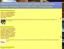 Tablet Screenshot of bibliotecaescolarvictoriadiez.blogspot.com