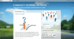 Desktop Screenshot of communityresidualnetwork.blogspot.com