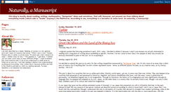 Desktop Screenshot of naturallyamanuscript.blogspot.com