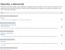 Tablet Screenshot of naturallyamanuscript.blogspot.com