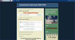 Desktop Screenshot of comunicacionaudiovisual0809.blogspot.com