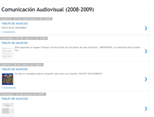 Tablet Screenshot of comunicacionaudiovisual0809.blogspot.com