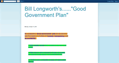 Desktop Screenshot of goodgovernmentplan.blogspot.com