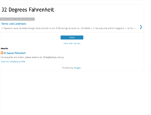 Tablet Screenshot of 32degf.blogspot.com