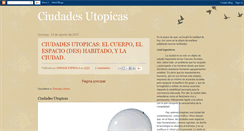 Desktop Screenshot of ciudadesutopicas.blogspot.com