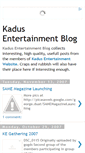 Mobile Screenshot of kadus-entertainment.blogspot.com