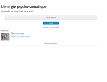 Tablet Screenshot of lenergiepsychosomatique.blogspot.com