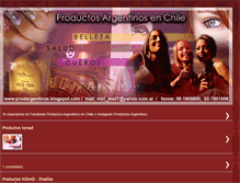 Tablet Screenshot of prodargentinos.blogspot.com