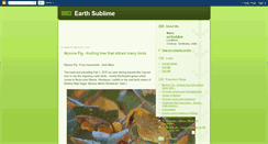 Desktop Screenshot of earthsublime.blogspot.com