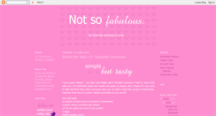 Desktop Screenshot of fabulousnotso.blogspot.com