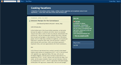 Desktop Screenshot of cookingvacations.blogspot.com