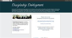 Desktop Screenshot of developdisciples.blogspot.com