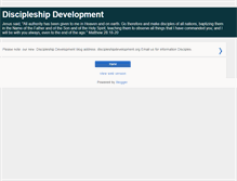 Tablet Screenshot of developdisciples.blogspot.com