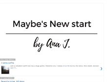 Tablet Screenshot of maybesnewstart.blogspot.com