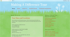 Desktop Screenshot of makingadifferencetour.blogspot.com