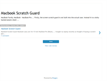 Tablet Screenshot of macbook-scratch-guard.blogspot.com