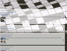 Tablet Screenshot of journeyofawesomeness.blogspot.com