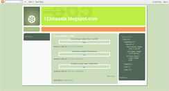 Desktop Screenshot of 123masala.blogspot.com