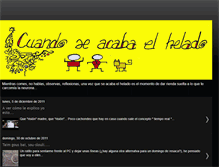 Tablet Screenshot of cuandoseacabaelhelado.blogspot.com