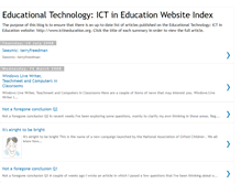 Tablet Screenshot of edtechindex.blogspot.com