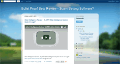 Desktop Screenshot of bulletproofbetsreview-scam-bonus.blogspot.com