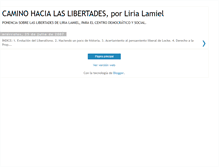 Tablet Screenshot of caminohacialaslibertades.blogspot.com