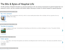 Tablet Screenshot of bitsandbytesofhospitallife.blogspot.com