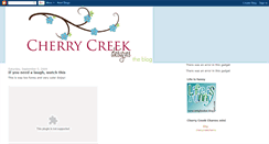 Desktop Screenshot of cherrycreekdesigns.blogspot.com