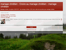 Tablet Screenshot of croire-au-mariage-chretien.blogspot.com